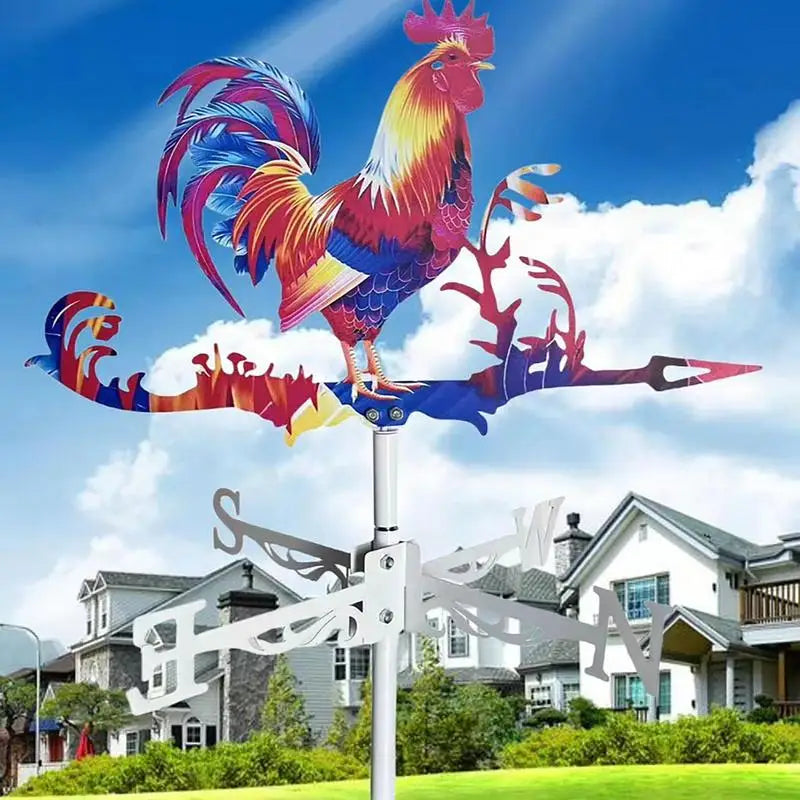 Rooster Wind Vane Rooftop Weather Vane