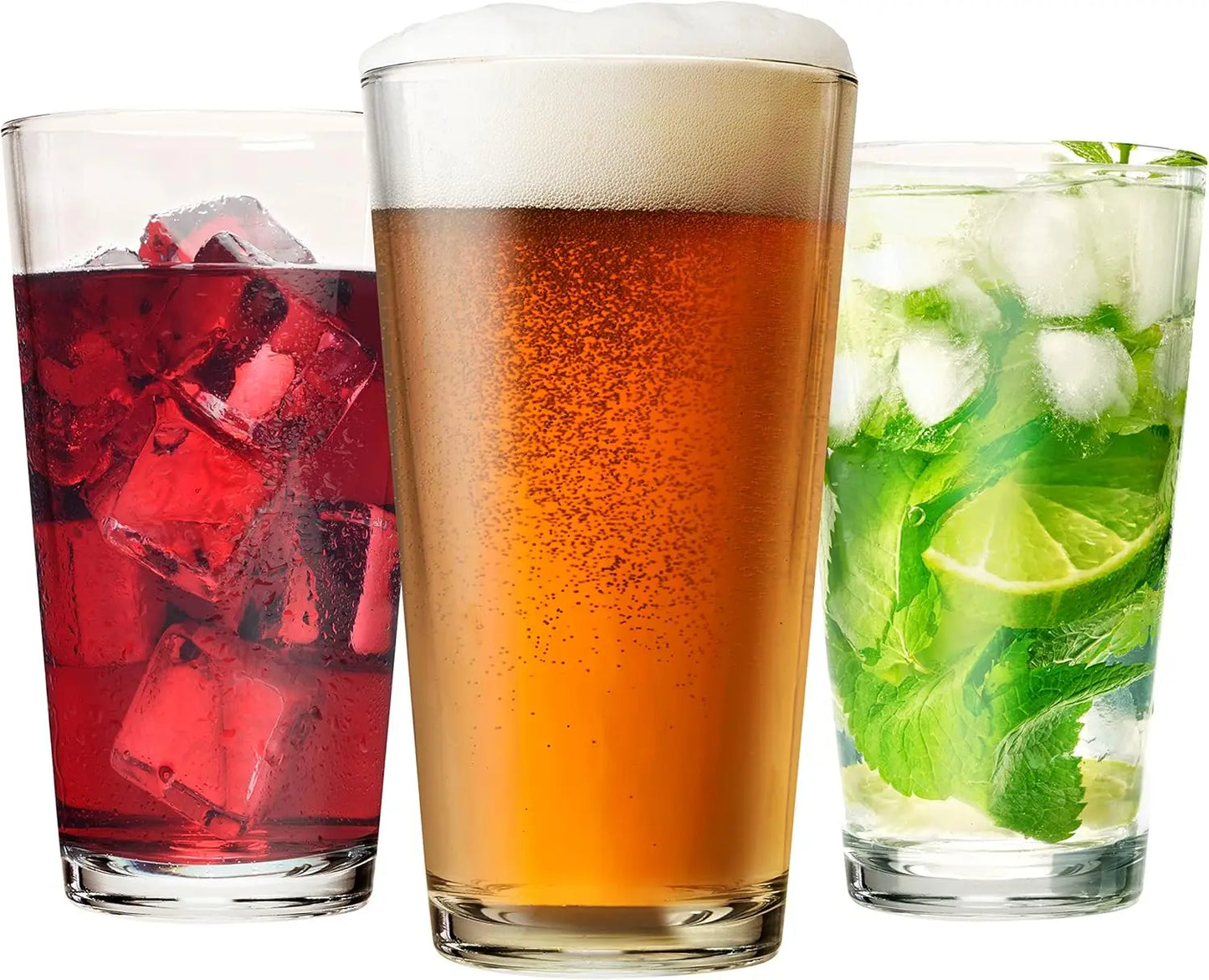 Set of 12 - Drinking Glasses 16 oz Highball