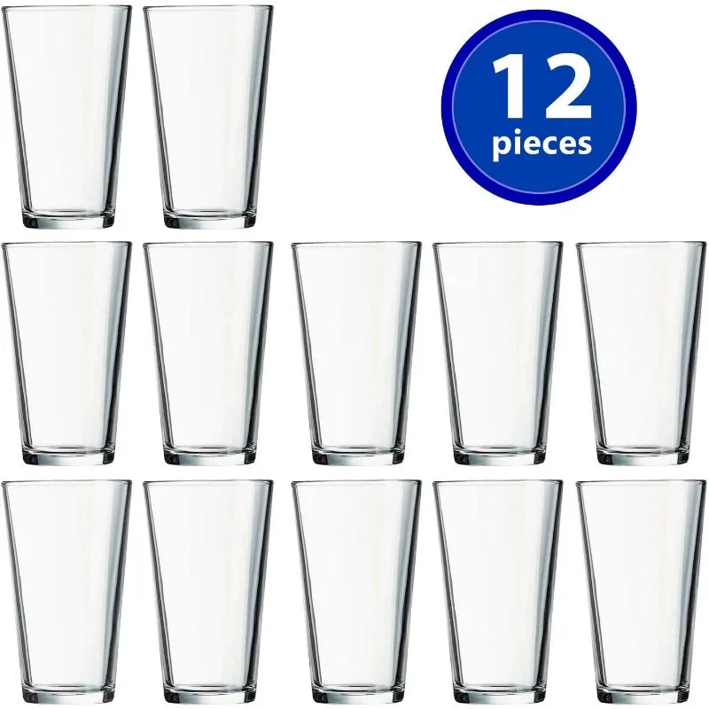 Set of 12 - Drinking Glasses 16 oz Highball